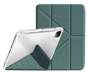 Чехол книжка Transparent Origami на Apple iPad Pro 11 2022 (11") / темно-зелений 101154 фото