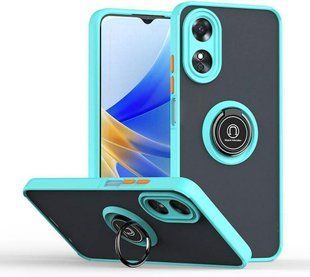 TPU чохол накладка Matte Ring Magnit для OPPO A38 бірюзовий 094850 фото