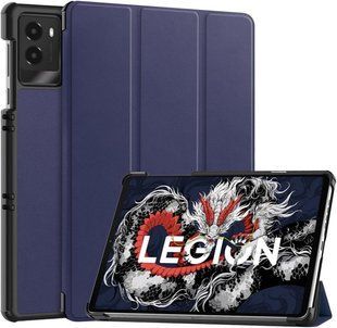 Кожаный чехол книжка Crazy Horse для Lenovo Legion Y700 (2025) (8.8") / синий 099752 фото