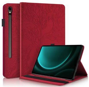 Чохол-книжка Wood Book на планшет Samsung Galaxy Tab S10 FE (10.9") / червоний 202807 фото