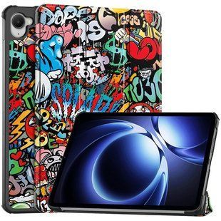Чехол книжка Crazy Horse на Xiaomi Redmi K Pad (8.8) / graffiti 100127 фото