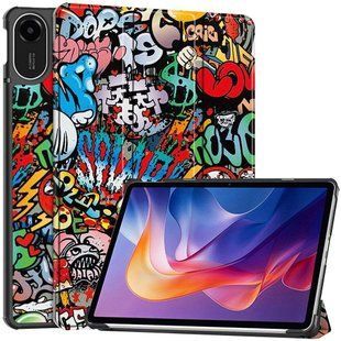 Чехол книжка Crazy Horse на Xiaomi Redmi Pad 2 (11") / graffiti 100010 фото