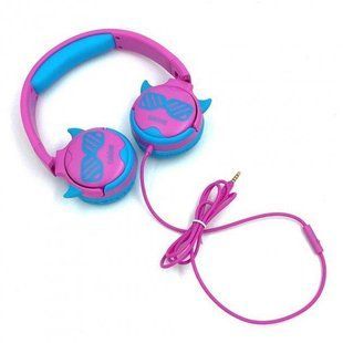 Наушники проводные Celebrat A25 Childrens wired headphones розово-голубые 85549 фото