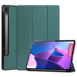 Кожаный чехол книжка Crazy Horse для Lenovo Tab P12 Pro (12.6") / зеленый 090053 фото