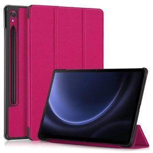 Чехол книжка Crazy Horse для планшет Samsung Tab S7 / Tab S8 (11") / малиновый 100585 фото