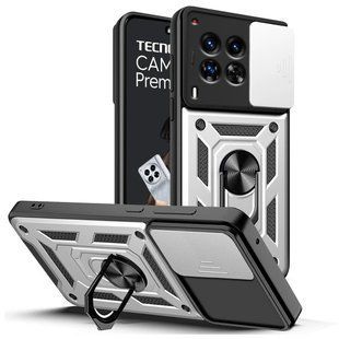 PC + TPU чохол Camshield Armor для Tecno Camon 30/сріблястий 098015 фото
