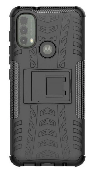 PC + TPU чехол Armor на Motorola E40 черный 89501 фото