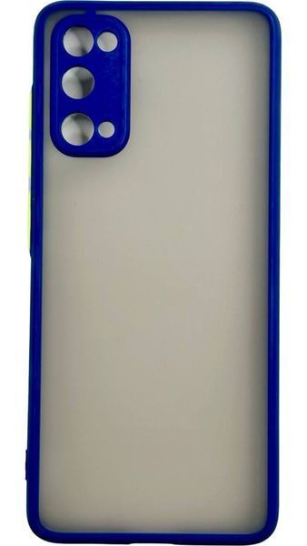 TPU чехол накладка Matte Color Case для Samsung Galaxy S20 синий 092210 фото