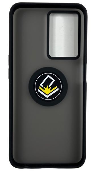 TPU чохол накладка Matte Ring Magnit для OPPO A57s (на оппо-а57с) чорний 087629 фото