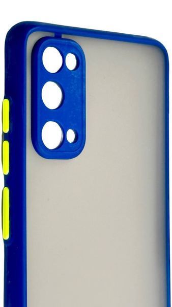TPU чехол накладка Matte Color Case для Samsung Galaxy S20 синий 092210 фото