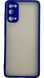 TPU чехол накладка Matte Color Case для Samsung Galaxy S20 синий 092210 фото 3