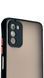 TPU чехол накладка Matte Color Case для Samsung Galaxy A03S черный 092510 фото 2