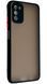 TPU чехол накладка Matte Color Case для Samsung Galaxy A03S черный 092510 фото 1