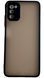 TPU чехол накладка Matte Color Case для Samsung Galaxy A03S черный 092510 фото 3