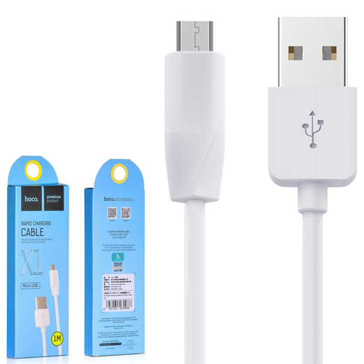 USB кабель Hoco X1 белый 51556 фото