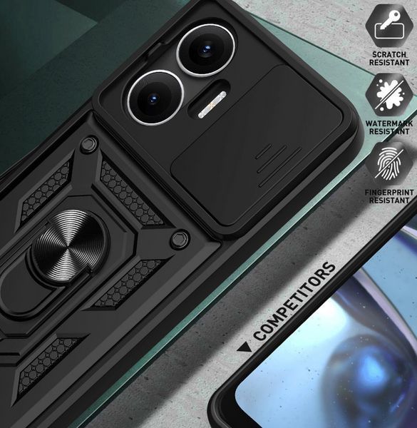 PC + TPU чехол Camshield Armor для Poco F7 / синий 203408 фото