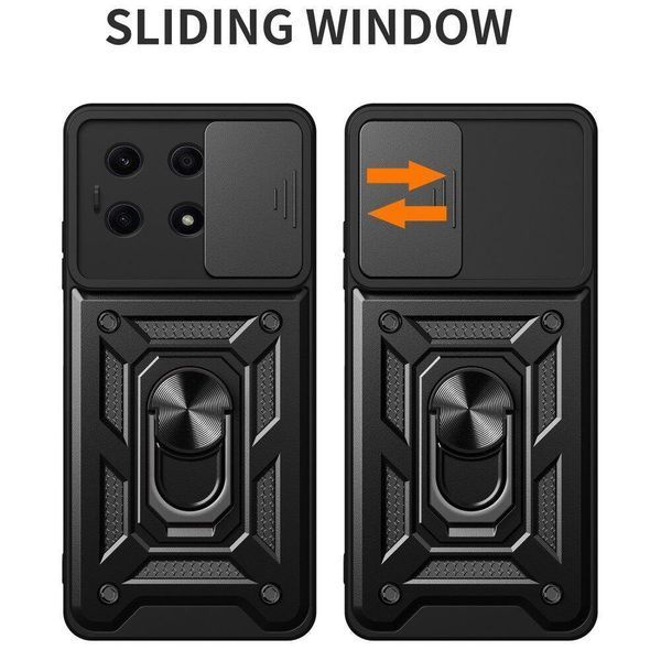 PC + TPU чохол Camshield armor для Honor X8A / сріблястий 92110 фото