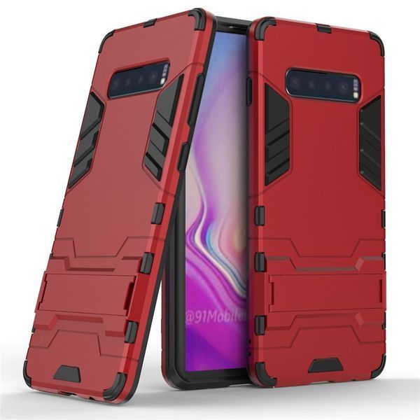 PC + TPU чехол Metal armor для Samsung Galaxy S10 (6 кольорів) 054957 фото