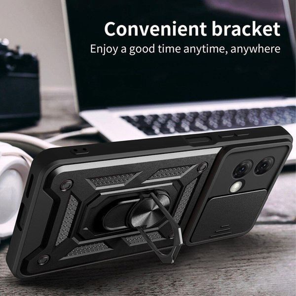 PC + TPU чохол Camshield Armor для Motorola G84 / синій 094948 фото