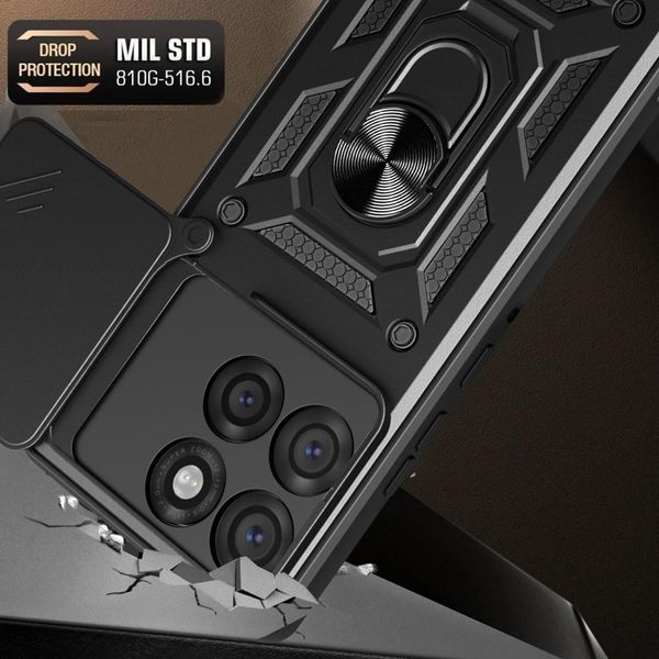 PC + TPU чехол Camshield Armor для Motorola Edge 60 Fusion/ черный 100364 фото