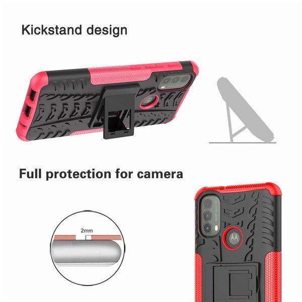 PC + TPU чехол Armor на Motorola E40 черный 89501 фото