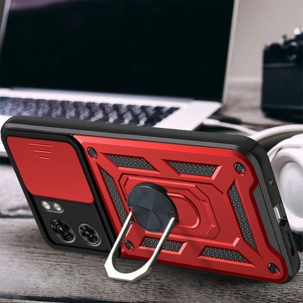 PC + TPU чохол Camshield armor для Motorola Edge 40 / червоний 091203 фото