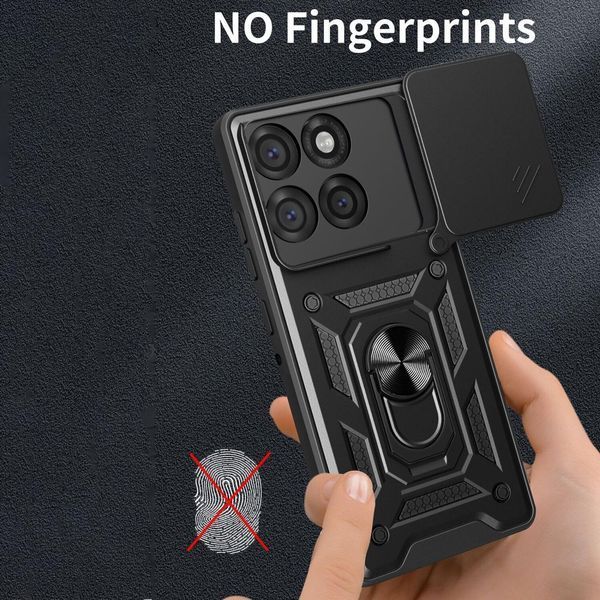 PC + TPU чехол Camshield Armor для Motorola Edge 60 Fusion/ черный 100364 фото