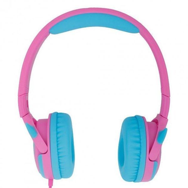 Навушники дротові Celebrat A25 Childrens wired headphones рожево-блакитні 85549 фото