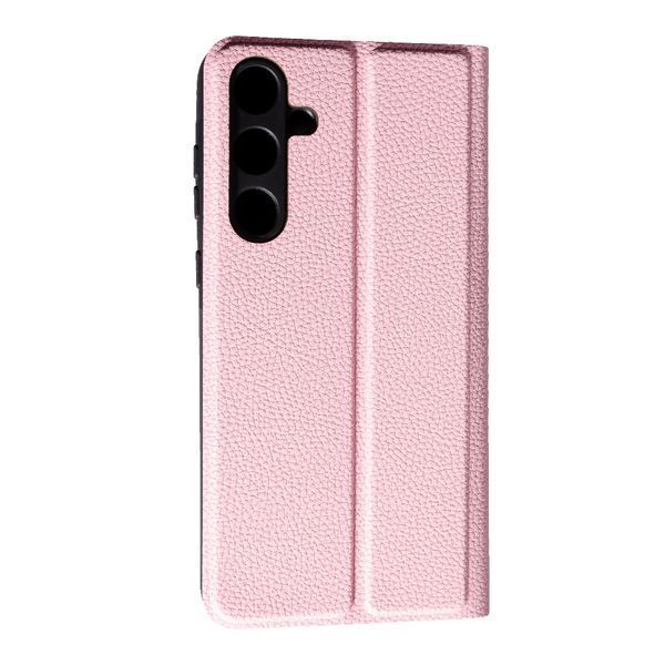 Шкіряний чохол-книжка Fibra case на Samsung Galaxy A35 / рожевий 096979 фото