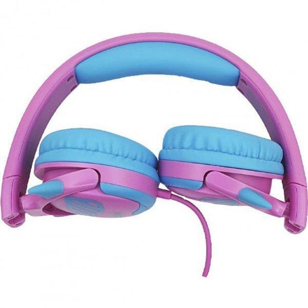 Навушники дротові Celebrat A25 Childrens wired headphones рожево-блакитні 85549 фото