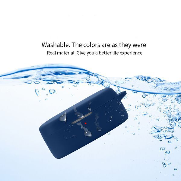 Силіконовий чохол із карабіном для OnePlus Buds Ace чорний 90648 фото