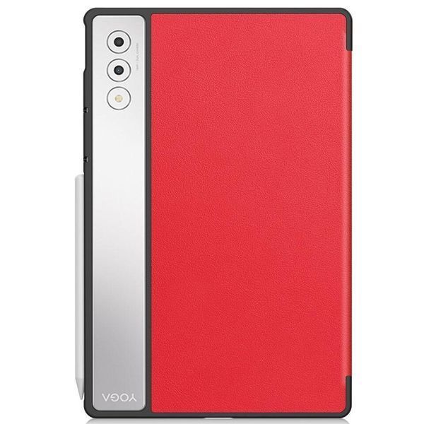 Кожаный чехол книжка Crazy Horse на планшет Lenovo Yoga Tab Plus (12.7) / красный 098905 фото