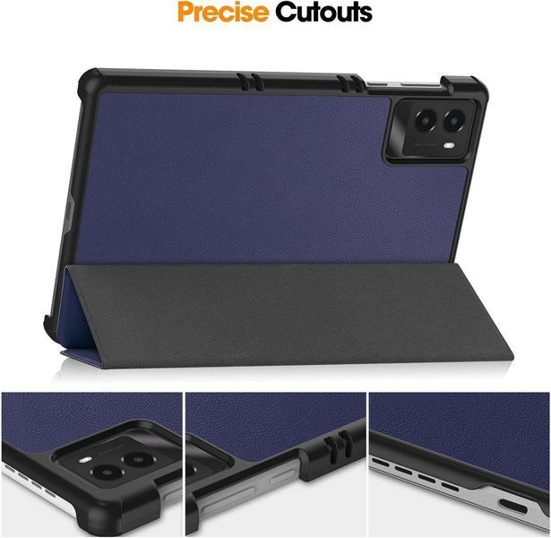 Кожаный чехол книжка Crazy Horse для Lenovo Legion Y700 (2025) (8.8") / синий 099752 фото