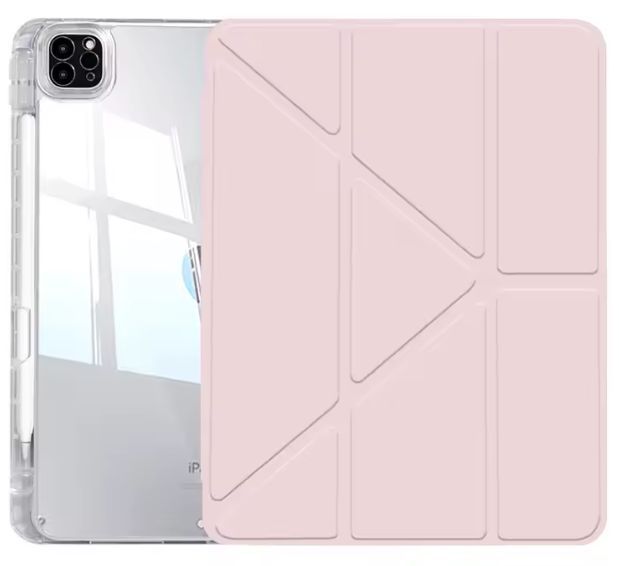 Чехол книжка Transparent Origami на Apple iPad Pro 11 2022 (11") / темно-зелений 101154 фото
