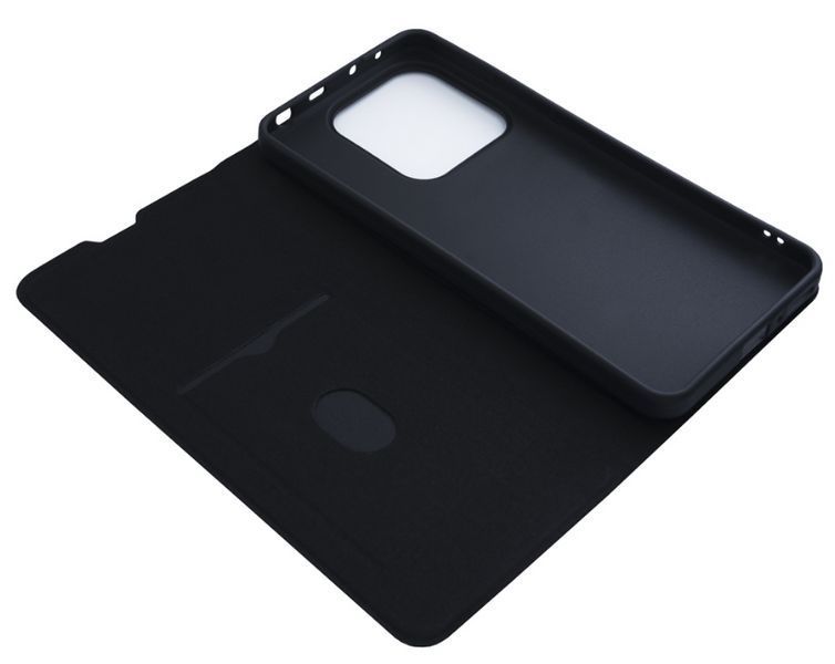 Шкіряний чохол книжка Fibra case на Xiaomi Redmi Note 14 (5G) / сірий 202261 фото