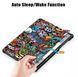 Кожаный чехол книжка Crazy Horse для Lenovo Tab K10 graffiti 093845 фото 5