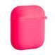 Силіконовий чохол із карабіном для AirPods 1/2 (with fibra) Rose 096973 фото 2
