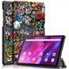 Кожаный чехол книжка Crazy Horse для Lenovo Tab K10 graffiti 093845 фото 1
