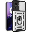 PC + TPU чохол Camshield armor для Motorola Edge 40 / сріблястий 091204 фото