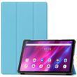 Кожаный чехол книжка Crazy Horse для Lenovo Tab K10 голубой 093846 фото