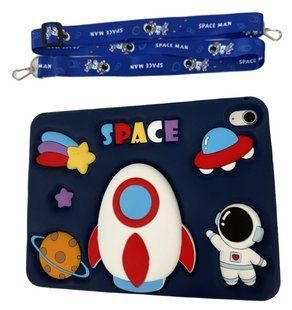 Чохол Happy Case на планшет Apple&nbsp;iPad 10.9" 2022 (10th Gen) / Space Rocket (з ремінцем) 099281 фото