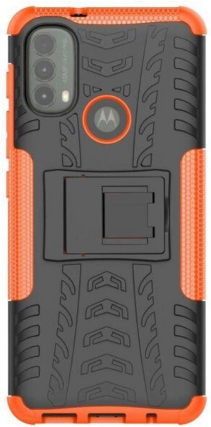 PC + TPU чехол Armor на Motorola E40 оранжевый 89502 фото