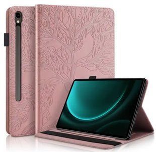 Чохол-книжка Wood Book на планшет Samsung Galaxy Tab S10 FE (10.9") / рожевий 202808 фото