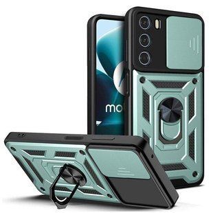 PC + TPU чохол Camshield armor для Motorola G51 / зелений 89401 фото
