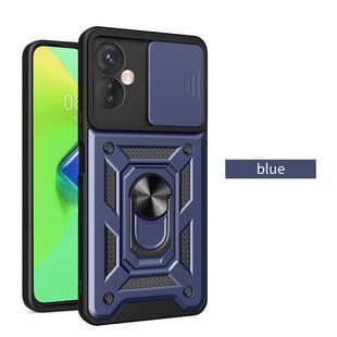 PC + TPU чехол Camshield armor для Tecno Camon 19 Neo / синий 089250 фото