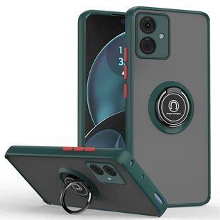 TPU чохол накладка Matte Ring Magnit для Motorola G14 темно-зелений 093107 фото