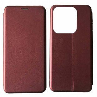 Чохол книжка Elegant book для ZTE Blade V50 Design / бордовий 200017 фото