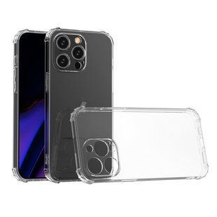 Чехол WXD силиконовый противоударный для iPhone 15 Pro Max (закрытая камера) / прозрачный 093768 фото