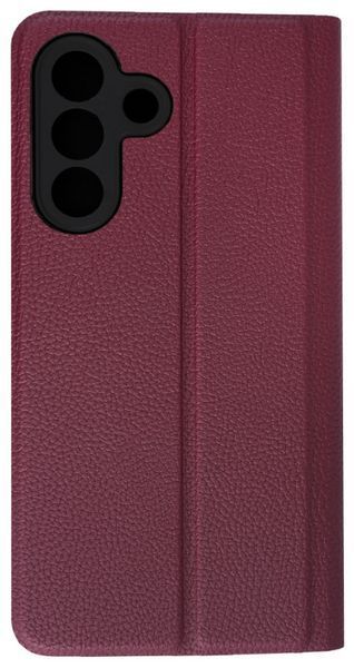 Кожаный чехол книжка Fibra case на Samsung Galaxy A26 (5G) / бордовый 202520 фото