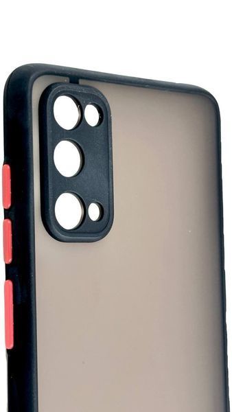 TPU чехол накладка Matte Color Case для Samsung Galaxy S20 черный 092211 фото